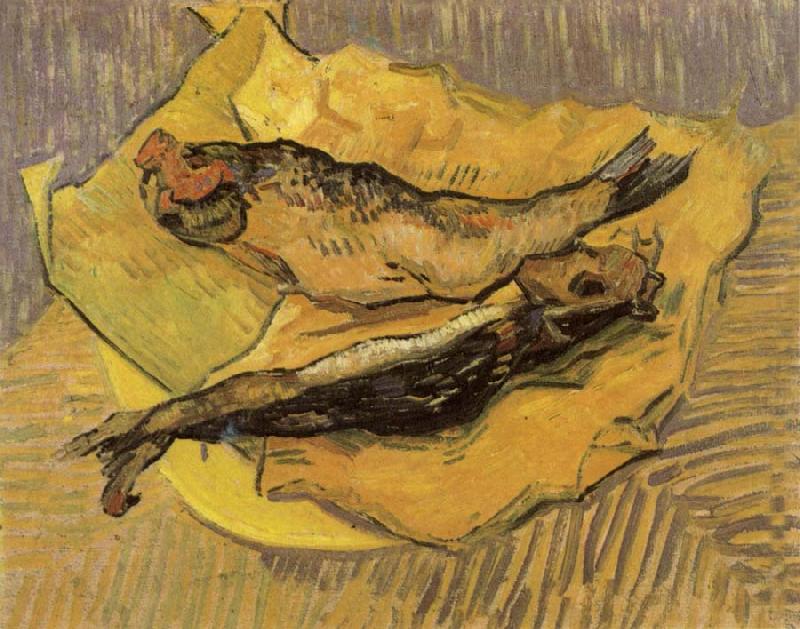 Bloaters on a Piece of Yellow Paper, Claude Monet